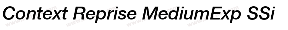 Context Reprise MediumExp SSi Normal字体转换